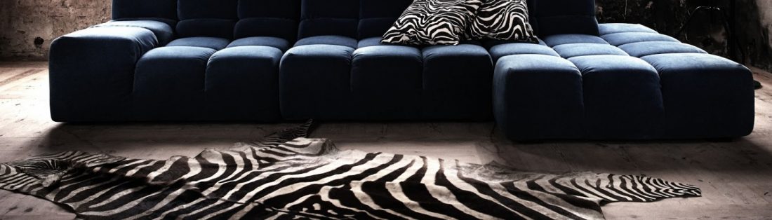Elegant interiørdesign med sebraskinn - zebra