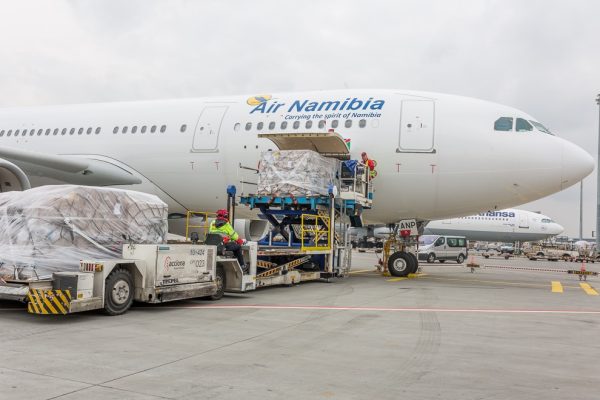 Airfreight with rugs from Namibia